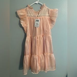 Pirie Boutique new with tags, Peach Shimmery flouncy dress